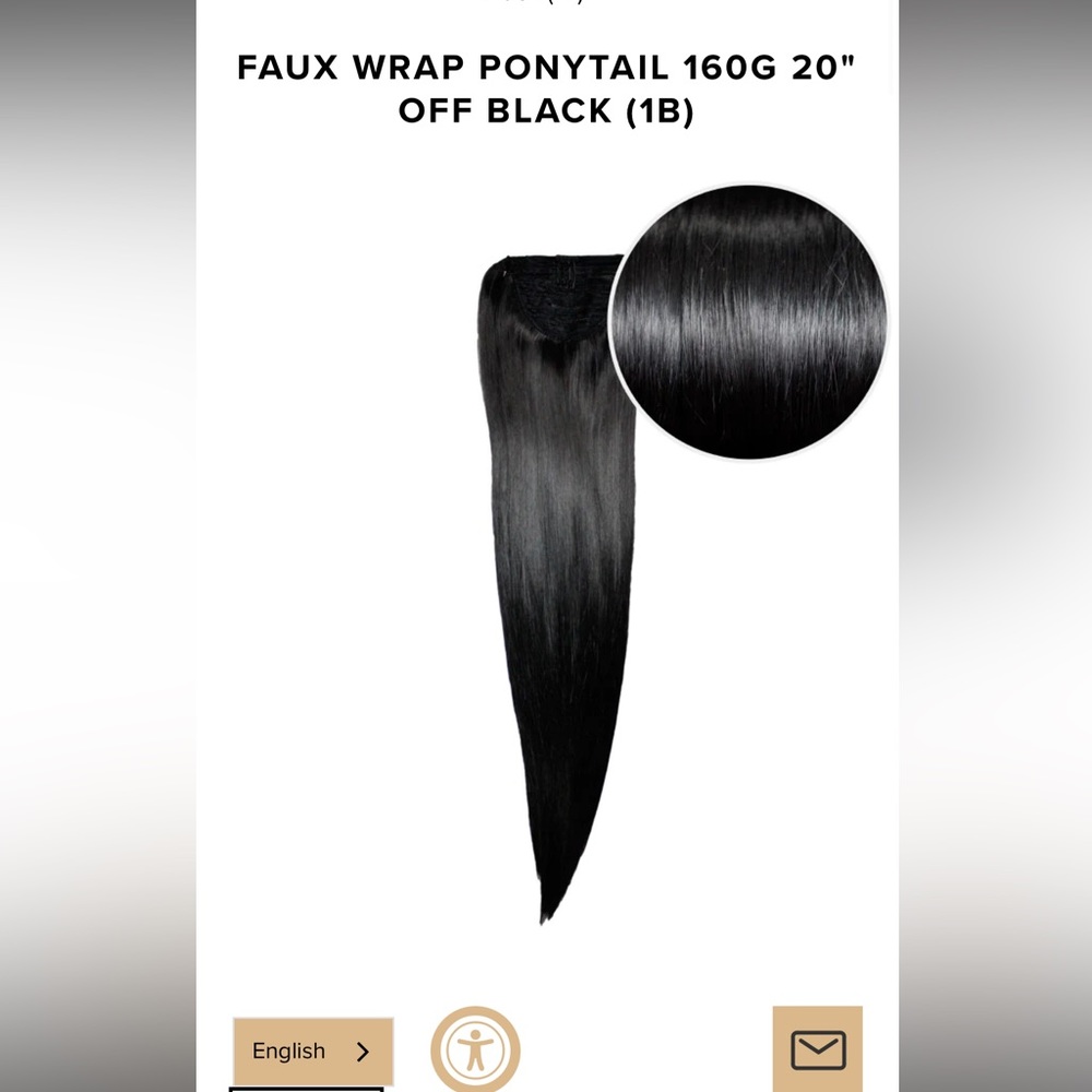 Bellami hair faux ponytail 20”